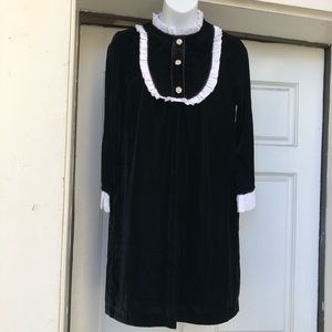 Zara Wednesday Addams Velvet Dress